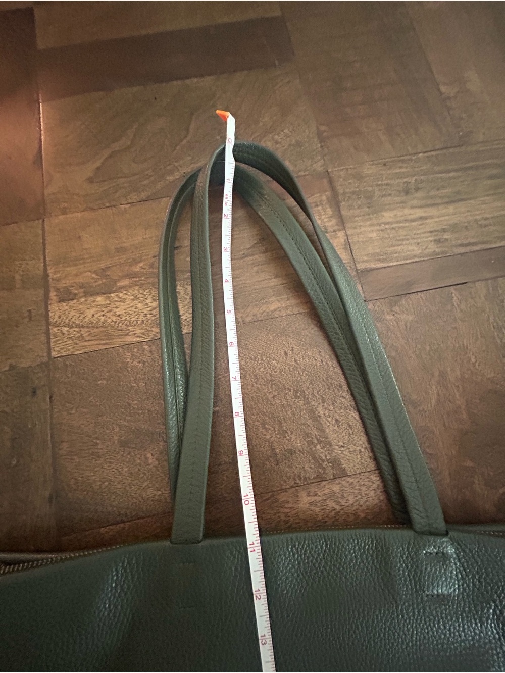 Cuyana Classic Easy Zipper Tote in Dark Olive - Picture 12 of 15